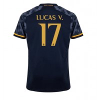 Camiseta Real Madrid Lucas Vazquez #17 Segunda Equipación Replica 2023-24 mangas cortas